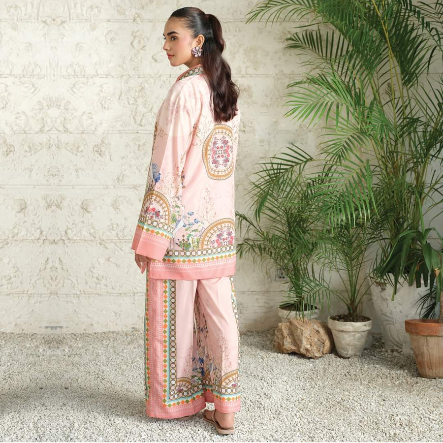 ELEGANT WINTER CREPE PRINTED 2-PIECE SUIT - STYLISH & COMFORTABLE