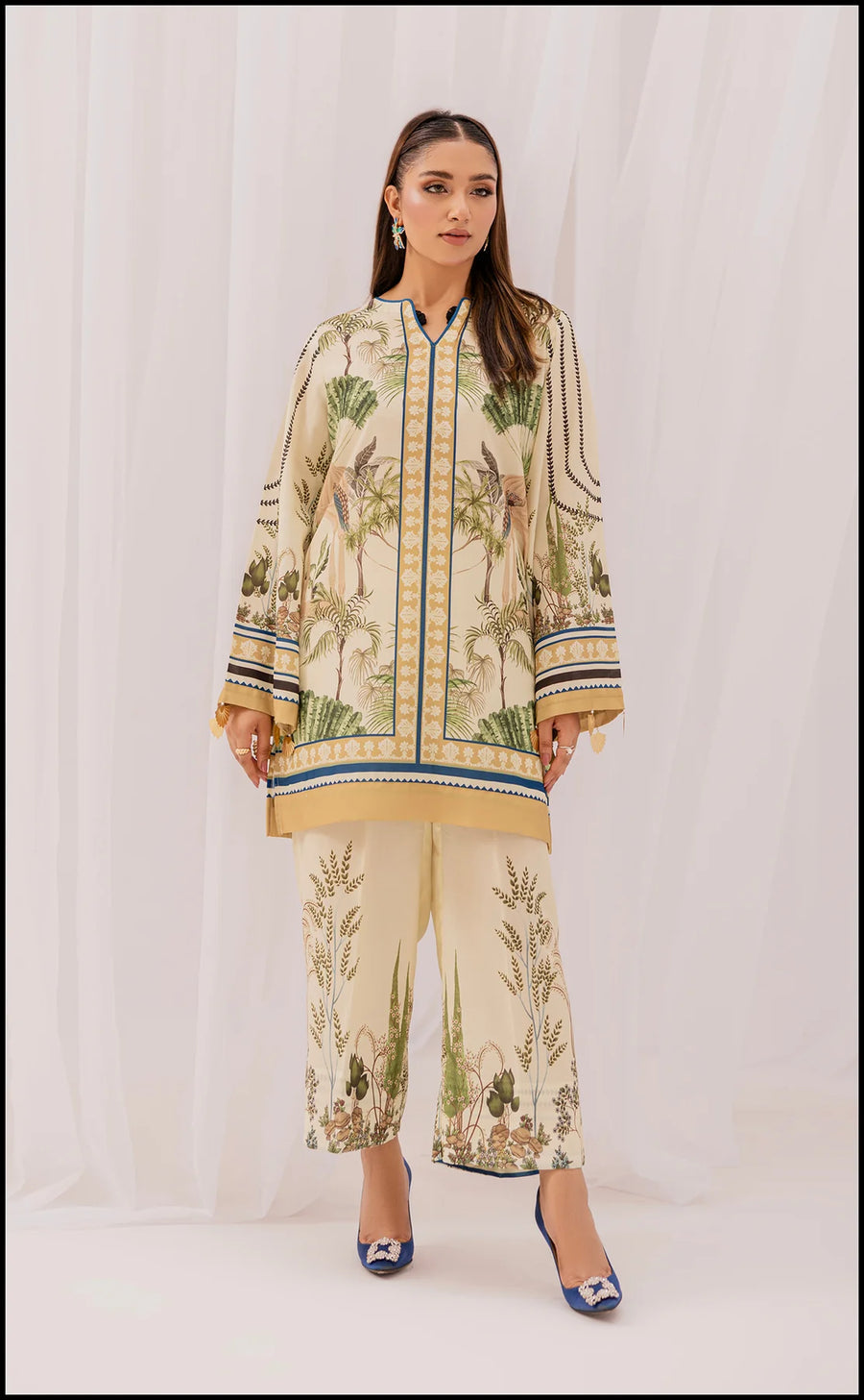 MARFA VIBRANT FLORAL LAWN PRET - ELEGANT PRINTED 2-PIECE SUIT