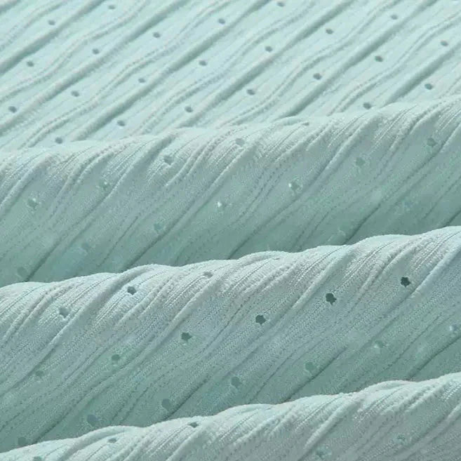 Two Piece Spaghetti Strap Backless Textured Swimwear with Sarong By Sinderella